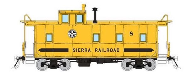 Rapido Trains 162022 HO Scale C-40-3 Steel Caboose Sierra Railroad #8