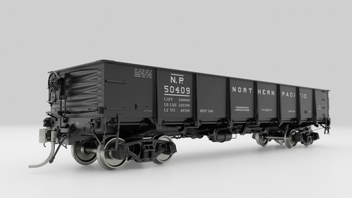 Rapido Trains 163009A HO Scale 40' Drop Bottom Gondola Northern Pacific NP Pulpwood # Varies