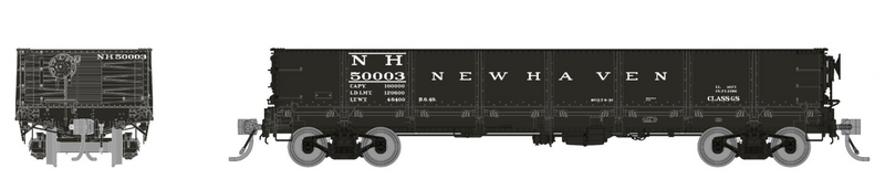 Rapido Trains 163015A HO Scale 40' Drop Bottom Gondola New Haven NH # Varies