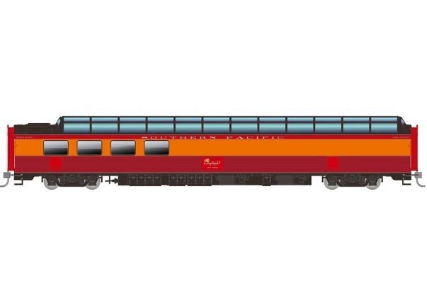 Rapido Trains 175001 HO Scale Dome Lounge Southern Pacific "Daylight" SP 3604