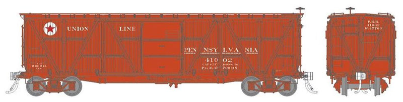 Rapido Trains 177002 HO Scale X23 Boxcar Union Lines PRR 6 Pack