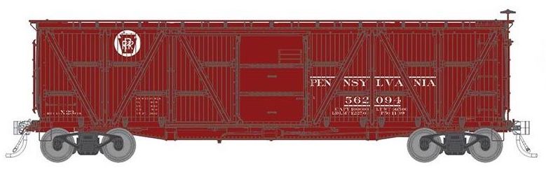 Rapido Trains 177005 HO Scale X23 Boxcar Circle Keystone Pennsylvania PRR 6 Pack #1