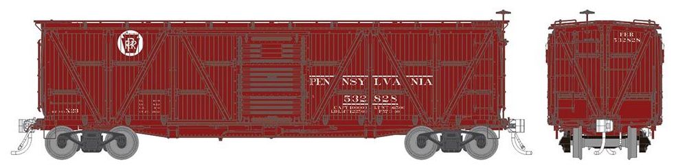 Rapido Trains 177006 HO Scale X23 Boxcar Circle Keystone Pennsylvania PRR 6 Pack #2