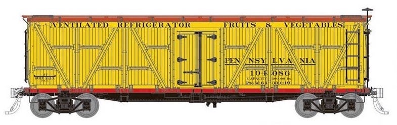 Rapido Trains 177201A HO Scale FGE R7 Reefer Pre-1920 Pennsylvania PRR (# Varies)