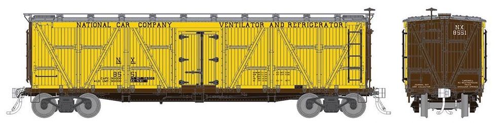 Rapido Trains 177204 HO Scale FGE R7 National Car Co. NX 6 Pack