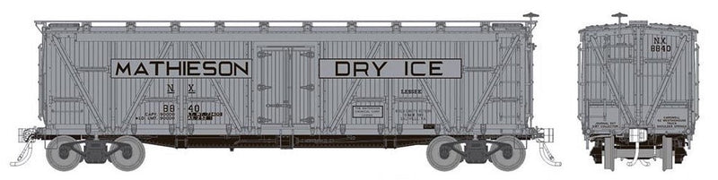 Rapido Trains 177205A HO Scale FGE R7 Reefer Mathiesion Dry Ice Single Car (# Varies)