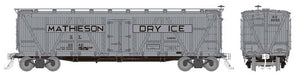 Rapido Trains 177205A HO Scale FGE R7 Reefer Mathiesion Dry Ice Single Car (# Varies)