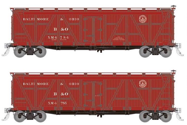 Rapido Trains 177206 HO Scale FGE R7 Reefer Baltimore & Ohio B&O 2 Pack