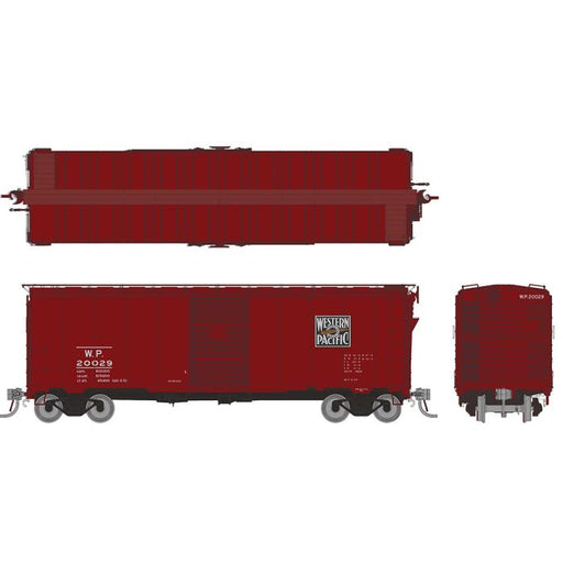 Rapido Trains 180005A HO Scale 1937 AAR Boxcar Western Pacific WP #'s Vary