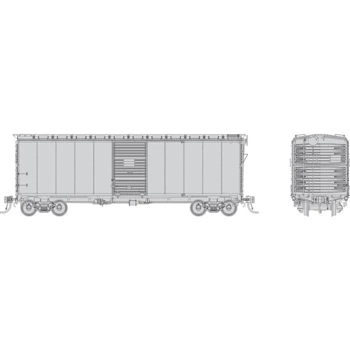 Rapido Trains 180099 HO Scale 1937 AAR Boxcar Undecorated Single Car