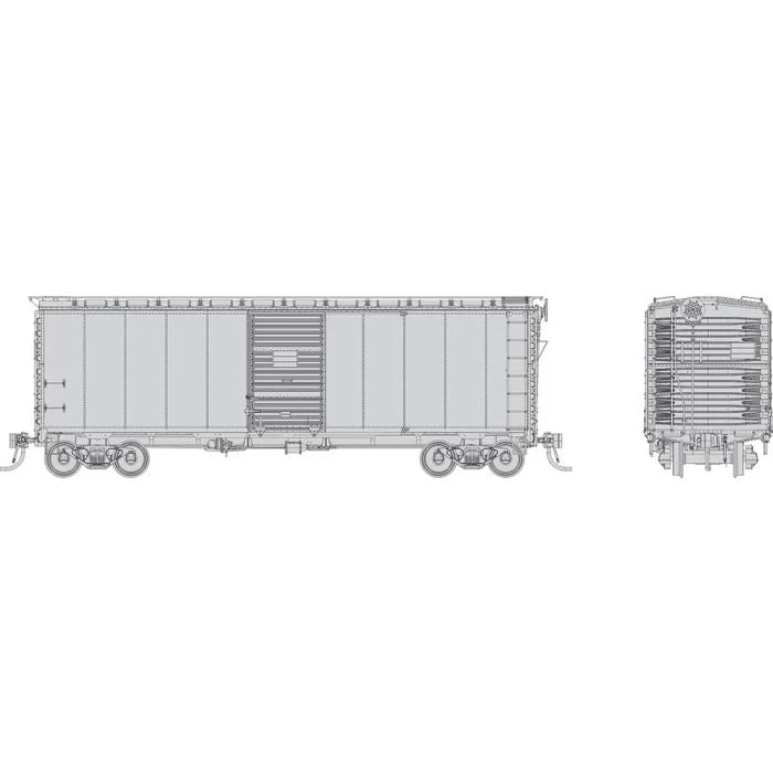 Rapido Trains 181099 HO Scale 1937 AAR Boxcar Undecorated Single Car