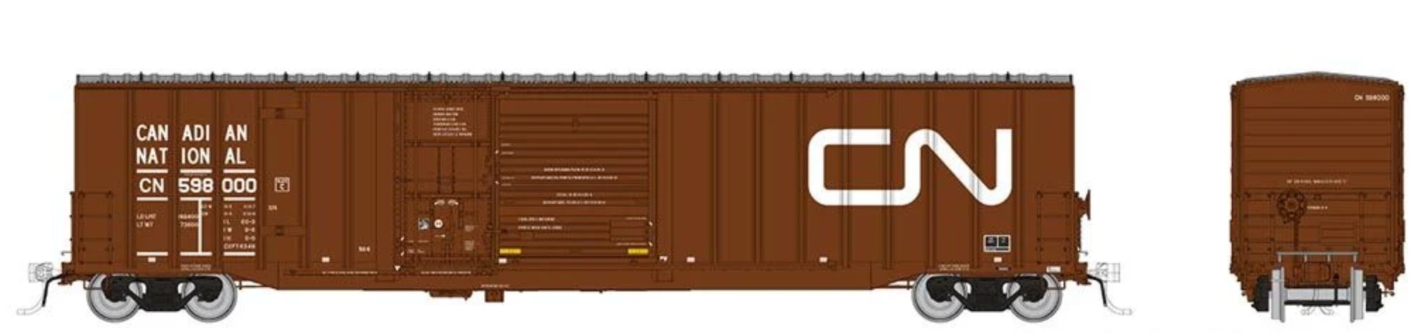 Rapido Trains 193001A HO Scale Trenton Works 6348 Boxcar Canadian National CN #s Vary