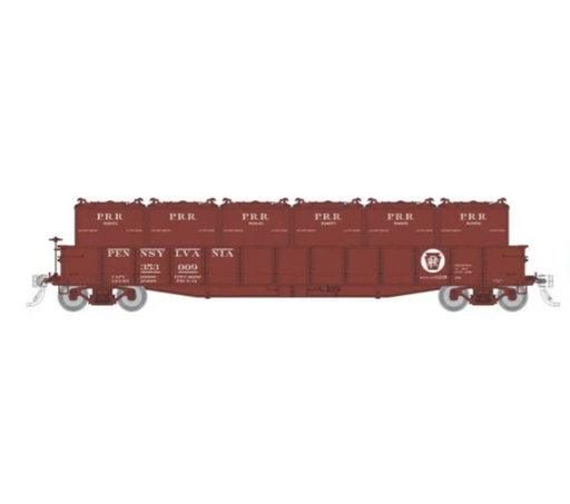 Rapido Trains 194003A HO Scale G22b Gondola Pennsylvania PRR with Containers # Varies