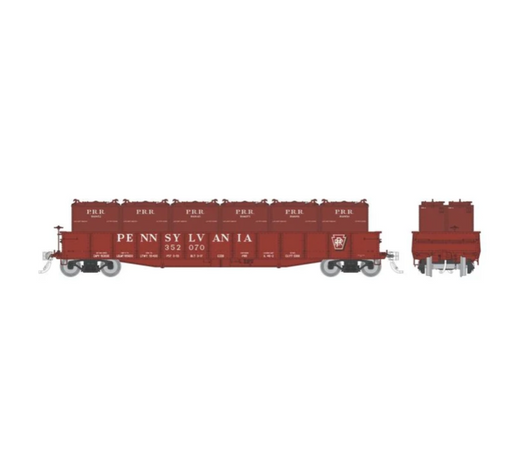 Rapido Trains 194006A HO Scale G22b Gondola Pennsylvania PRR with Containers # Varies
