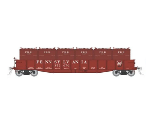 Rapido Trains 194006A HO Scale G22b Gondola Pennsylvania PRR with Containers # Varies