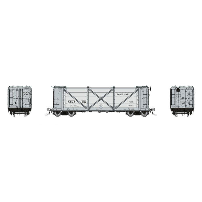 Rapido Trains 195001A HO Scale ACF Helium Car Atomic Energy Commission ATMX (Gray / Silver Scheme)
