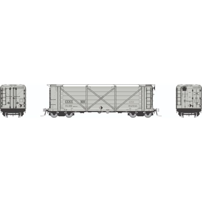 Rapido Trains 195006A HO Scale ACF Helium Car US NAVY USNX (All Silver Scheme)