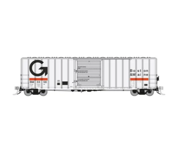 Rapido Trains 198003A HO Scale PC&F 5241 Boxcar Guilford B&M (# Varies)