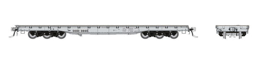 Rapido Trains 199005A HO Scale Magor 54' Flatcar DODX Navy (# Varies Single Car)
