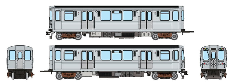 Rapido Trains 208313 HO Scale CTA 2600-series L (Unpowered): Painted, Unlettered
