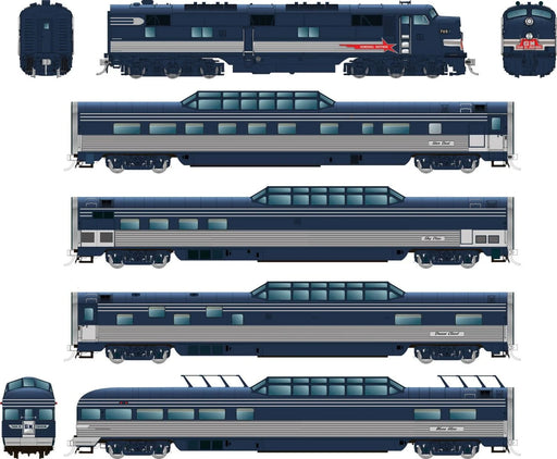 Rapido Trains 210011 HO Scale EMD Train of Tomorrow Set - DC