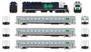 Rapido Trains 226001 HO Scale GO Transit "Blue" Passenger Train Set #1 (GP40TC/Cab/2 Coaches) - DC