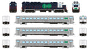 Rapido Trains 226002 HO Scale GO Transit "Blue" Passenger Train Set #2 (GP40TC/Cab/2 Coaches) - DC