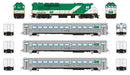 Rapido Trains 226003 HO Scale GO Transit "Early" Passenger Train Set #1 (GP40TC/Cab/2 Coaches) - DC