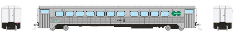 Rapido Trains 226110 HO Scale H-S Commuter Coach GO Transit "Late" 1018