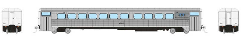 Rapido Trains 226114 HO Scale H-S Commuter Coach AMT Montreal 1047