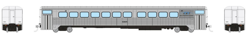 Rapido Trains 226116 HO Scale H-S Commuter Coach AMT Montreal 1084