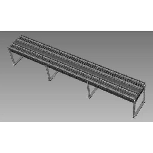 Rapido Trains 301001 HO Scale Elevated Transit Display Double Track Assembled (3 Straight Sections)