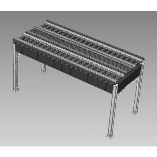 Rapido Trains 301002 HO Scale Elevated Transit Straight Double Track Kit w/Rails Installed (1x 43 scale feet)