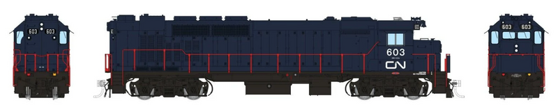 Rapido Trains 34001 HO Scale GP40TC Diesel Canadian National "Blue Scheme" CN 603 - DC