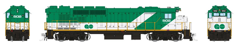 Rapido Trains 34007 HO Scale GP40TC Diesel GO Transit "Early Font" 502 - DC