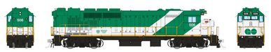 Rapido Trains 34510 HO Scale GP40TC Diesel GO Transit "Late Font" 506 (DC/DCC/Sound)