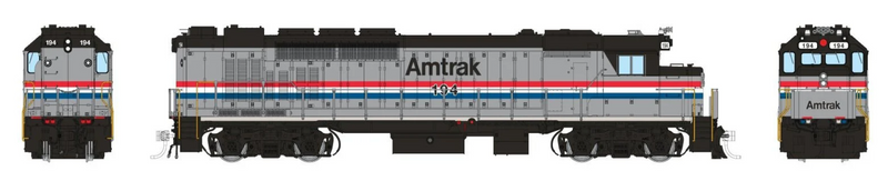 Rapido Trains 34511 HO Scale GP40TC Diesel Amtrak Phase 3 194 (DC/DCC/Sound)