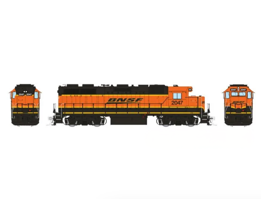 Rapido Trains 38041 HO EMD GP38 BNSF - Heritage 3 2047 - DC