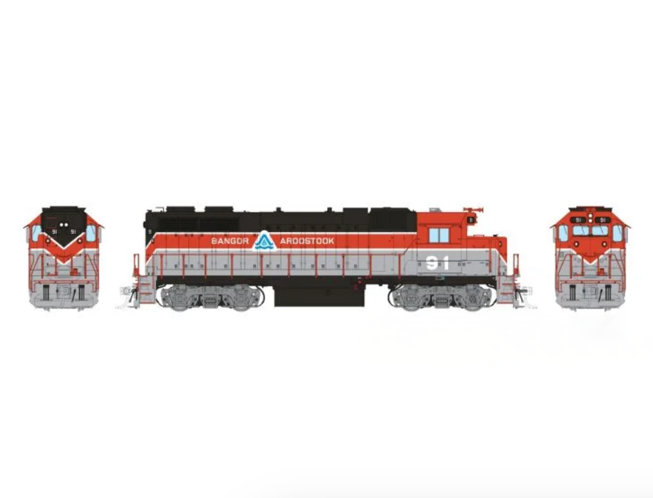 Rapido Trains 38045 HO EMD GP38 Bangor and Aroostook BAR 94 - DC