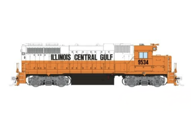 Rapido Trains 38061 HO EMD GP38 Illinois Central Gulf ICG 9536 - DC