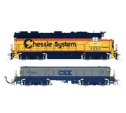Rapido Trains 39024 HO EMD GP39 Mother+Slug CSX Chessie Patch 4287 + 1042 - DC