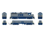 Rapido Trains 39025 HO EMD GP39 Mother+Slug CSX Grey & Blue 4288 + 1042 - DC