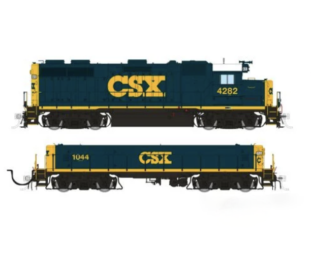 Rapido Trains 39032 HO EMD GP39 Mother+Slug CSX YN3 Scheme 4282 + 1044 - DC