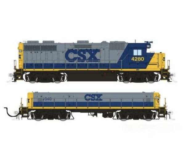 Rapido Trains 39528 HO EMD GP39 Mother+Slug CSX Bright Future (YN2) 4285 + 1045 - DCC & Sound