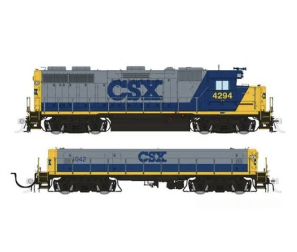 Rapido Trains 39530 HO EMD GP39 Mother+Slug CSX Bright Future (YN2) 4294 + 1042 - DCC & Sound