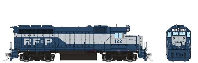 Rapido Trains 40020 HO Scale EMD GP40 Diesel Richmond, Fredericksburg & Potomac RF&P 124