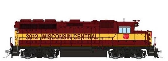 Rapido Trains 40033 HO Scale EMD GP40 Diesel Wisconsin Central WC 3014