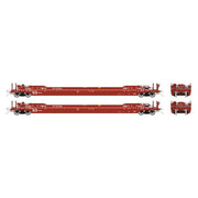 Rapido Trains 401058A HO Scale Gunderson 53' Husky-Stack Well Car Canadian Pacific CP (2 Pack)