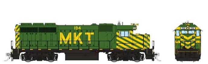 Rapido Trains 40515 HO Scale EMD GP40 Diesel Missouri Kansas Texas MKT 194 DCC & Sound