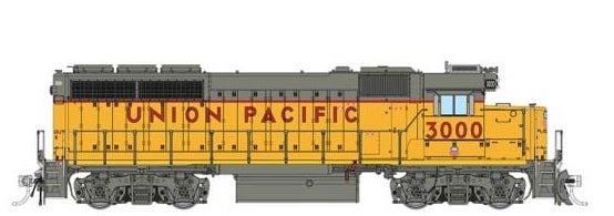 Rapido Trains 40529 HO Scale EMD GP40 Diesel Mother + Slug Union Pacific UP 3000/S-300 DCC & Sound
